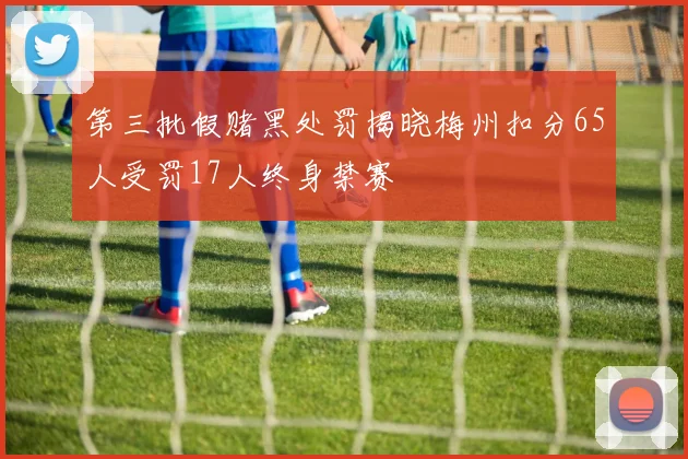 第三批假赌黑处罚揭晓梅州扣分65人受罚17人终身禁赛